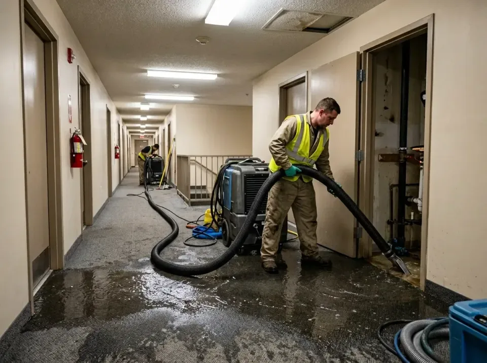 multi-unit-apartment-hallway-f-005 — frequently asked questions, Emergency Burst Pipe Water Extraction & Removal in Olney, IL